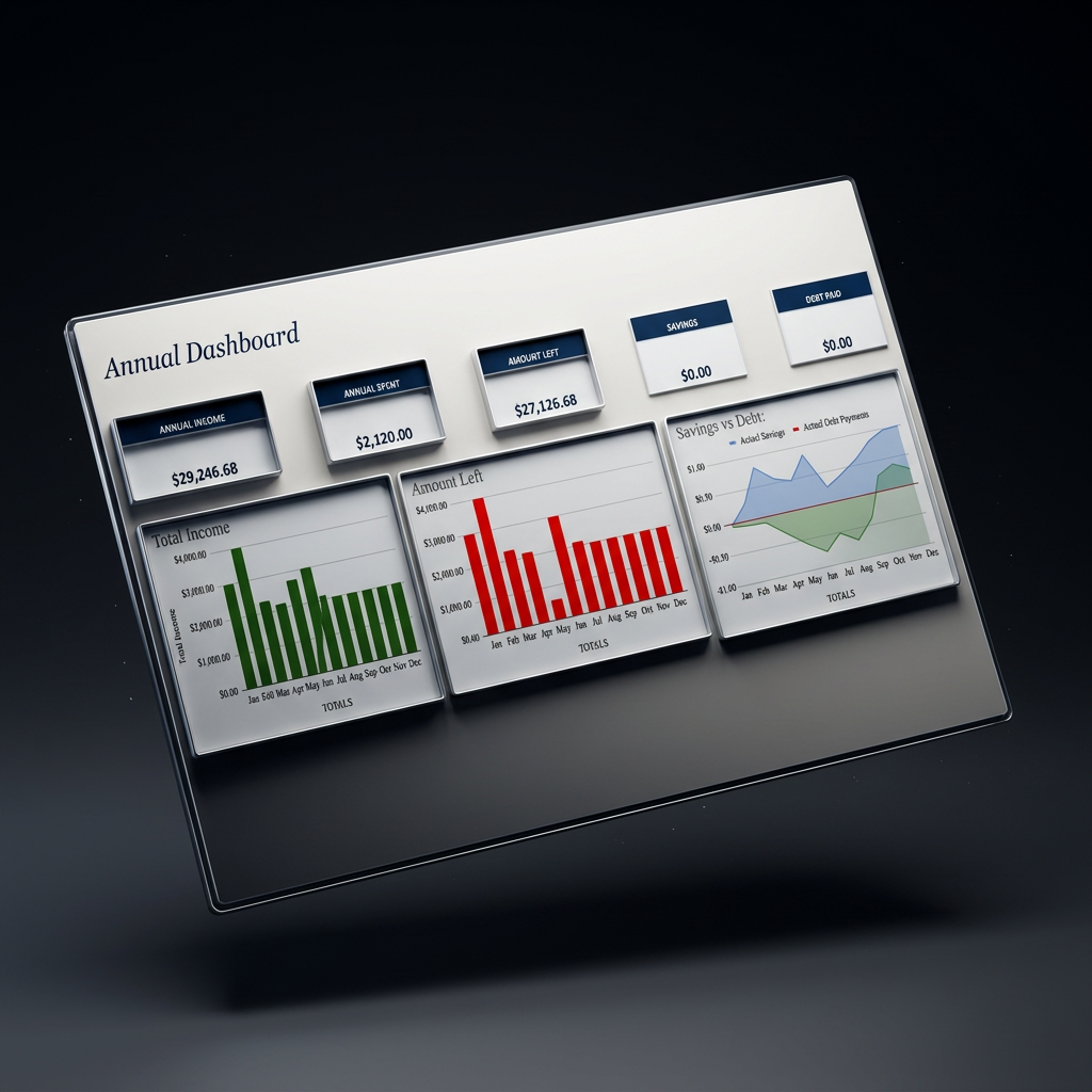 Modern Annual Budget Tracker *UPDATED